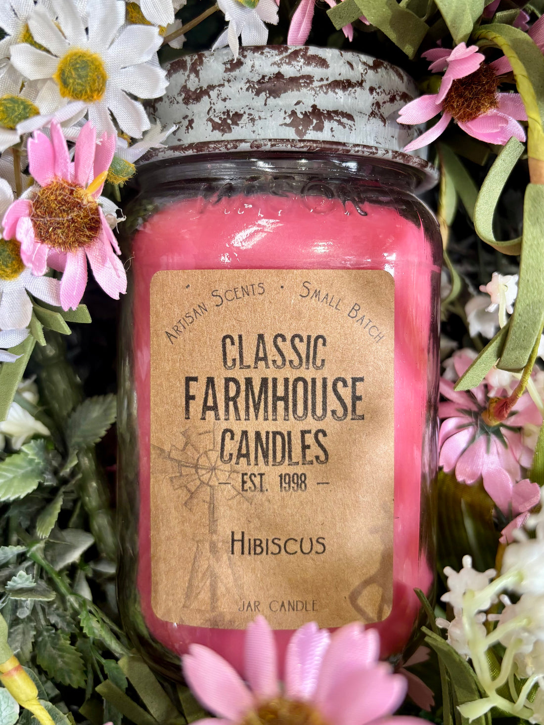 Hibiscus Candle