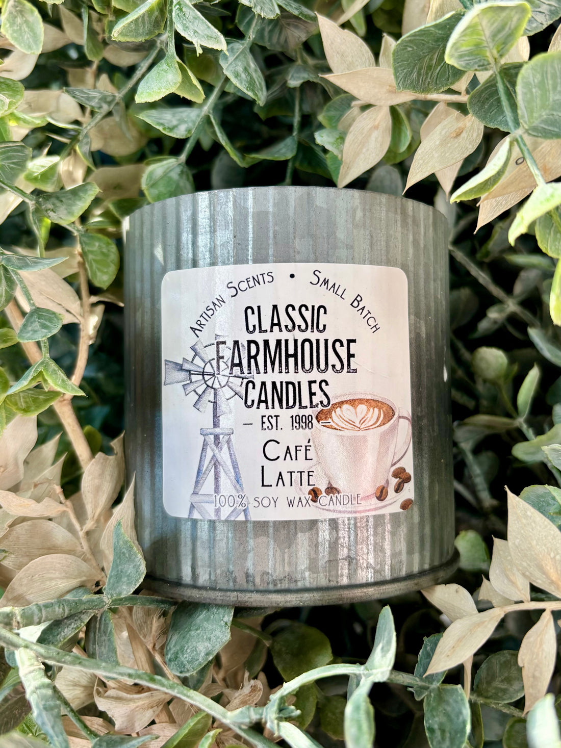 Cafe Latte Tin Candle