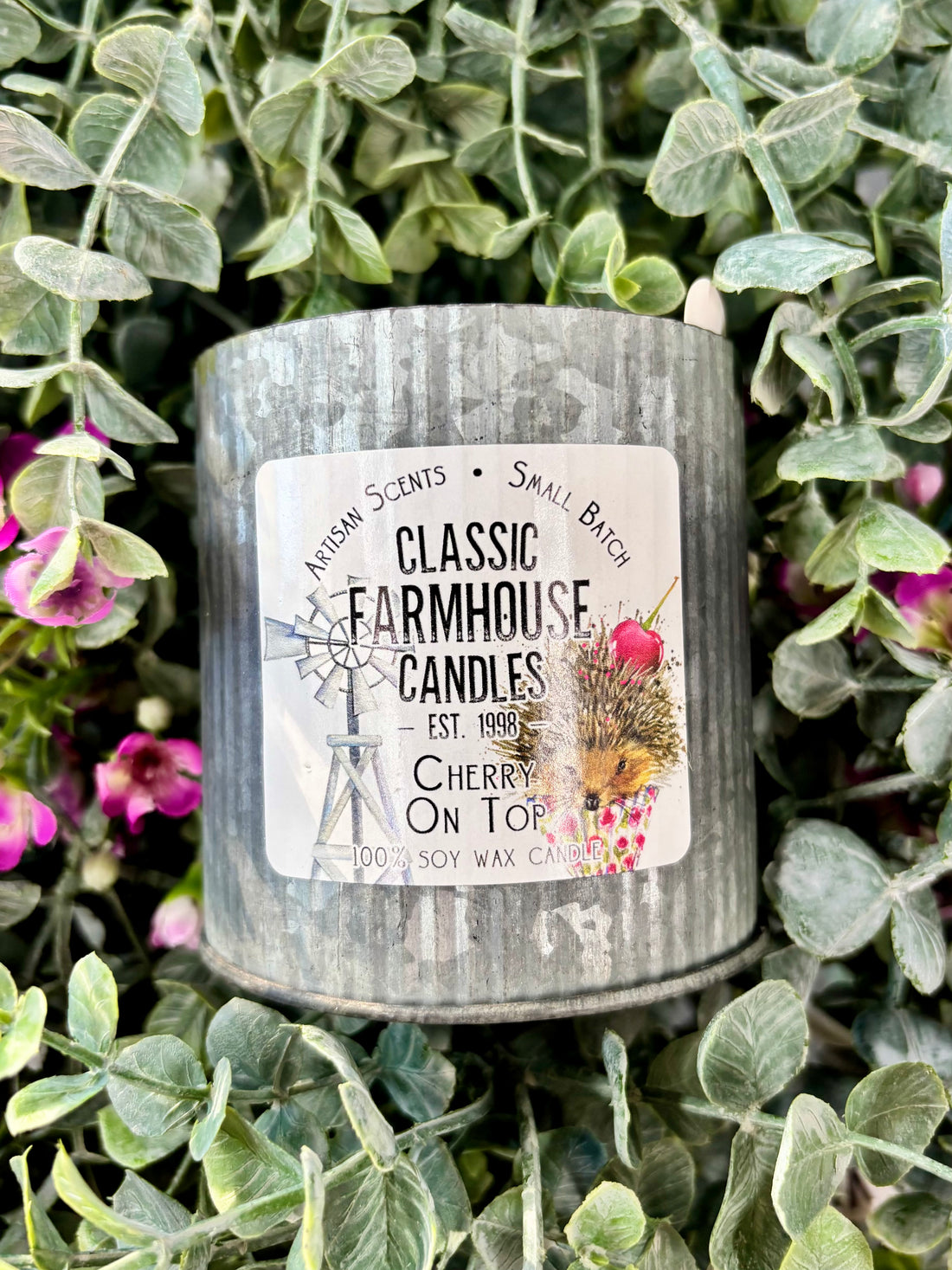 Cherry On Top Tin Candle