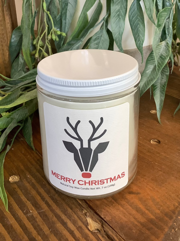 Merry Christmas Soy Wax Candle