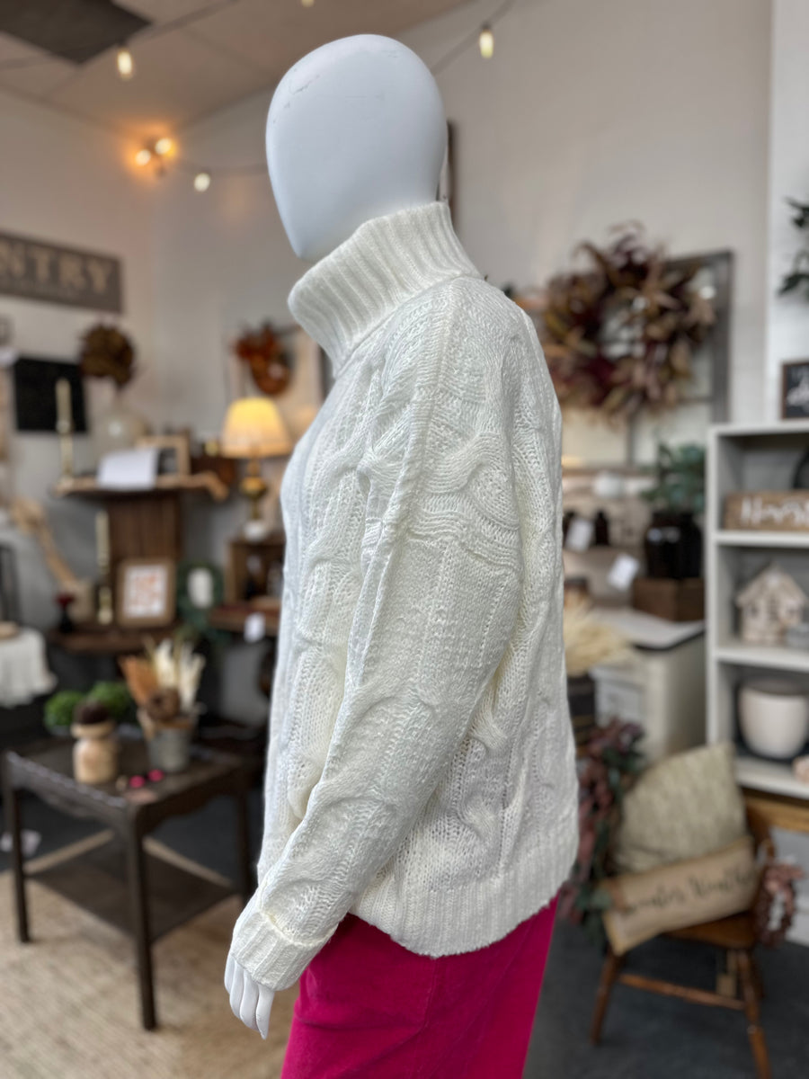 Ivory Luxe Knit Sweater