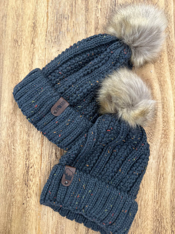 Wisconsin Winter Hat - Gray Speckled