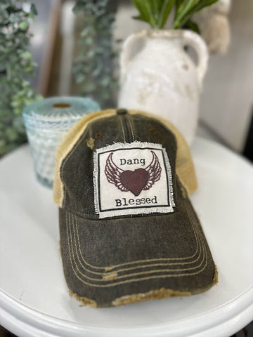Distressed Dang Blessed Hat