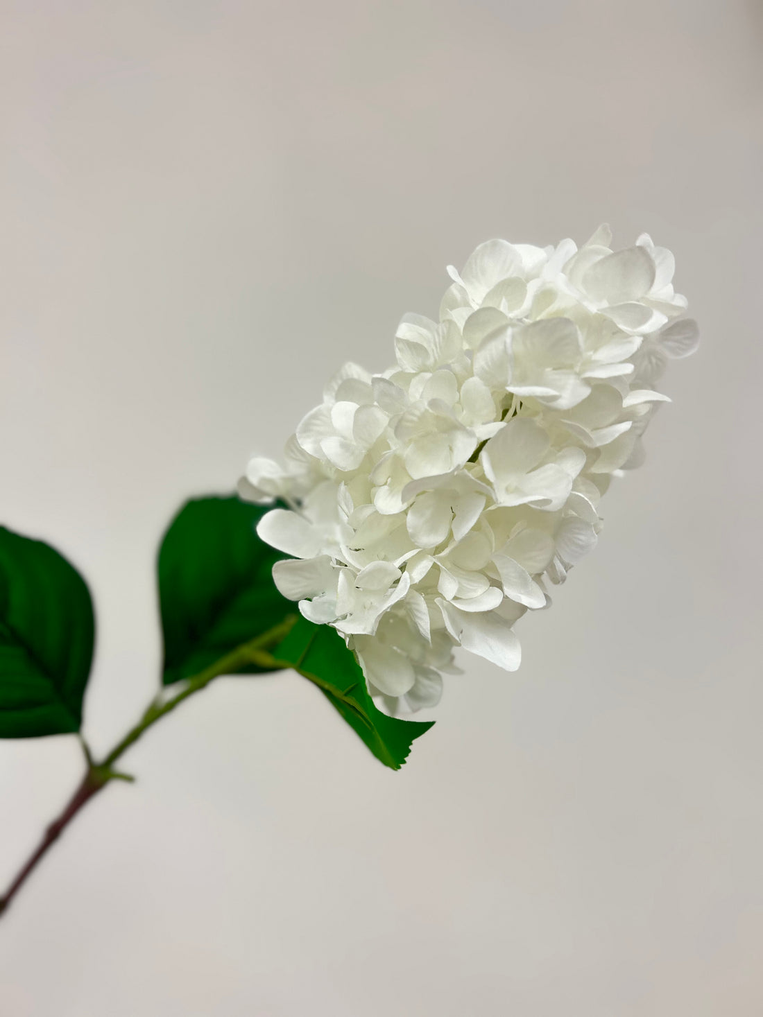 White Faux Hydrangea Stem