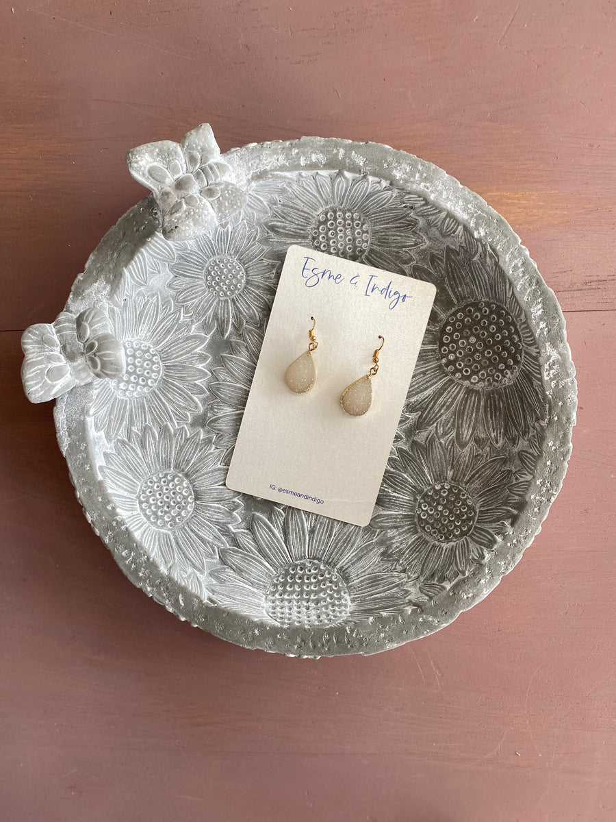 Grace Earrings - White