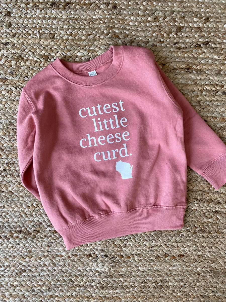 Cutest Little Cheese Curd Sweatshirt Crewneck - Mauve