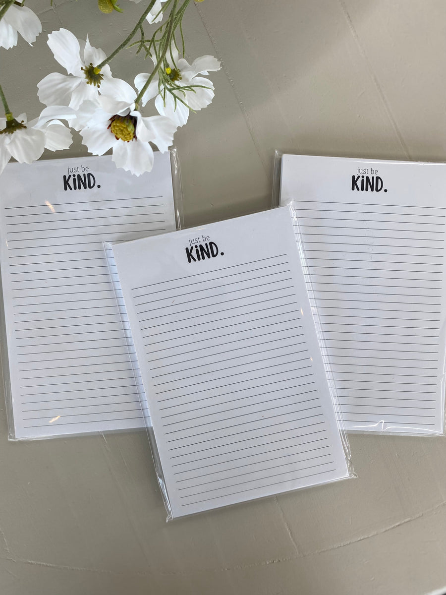 Just Be Kind Note Pad