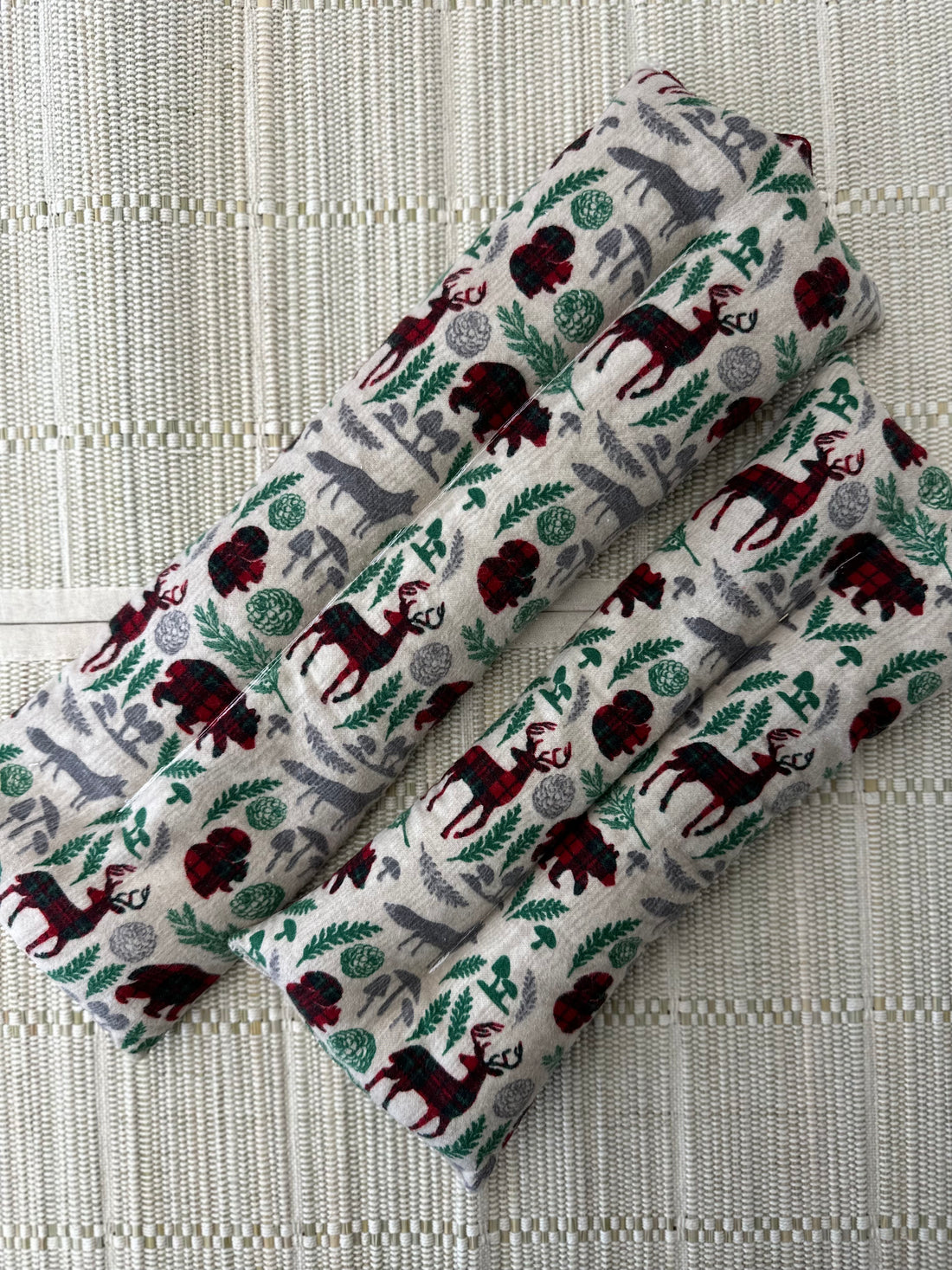 Plaid Animals Rice Bag Heating Pad