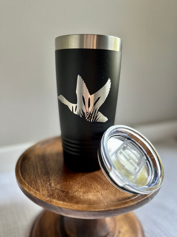 Goose Silhouette with Cattails Tumbler - 20oz