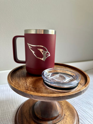 Cardinal Head Mug Tumbler - 15oz