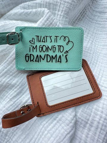 Going to Grandmas Luggage Tag