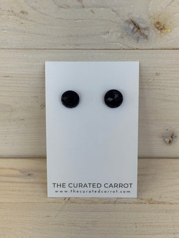 Black Stud Earrings