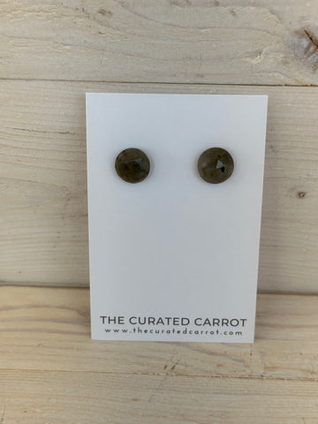 Olive Stud Earrings