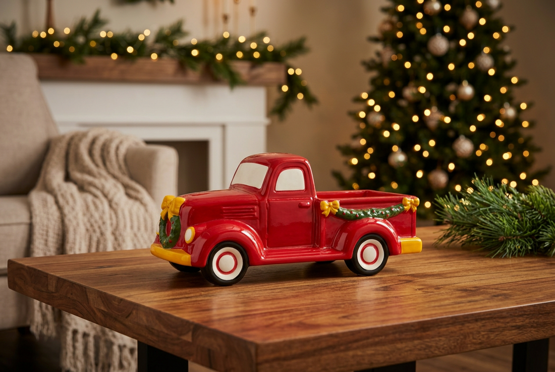 Ceramic Red Truck