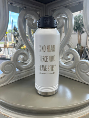 Kind Fierce Brave Water Tumbler - 32oz