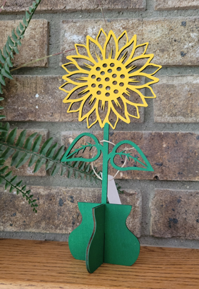 Laser Cut Sunflower