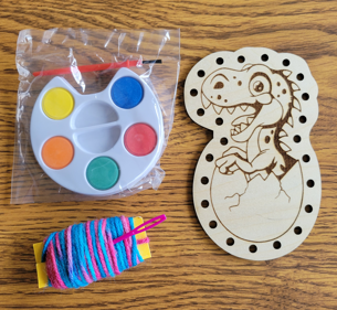 Paint + Sew Kit - Dinosaur