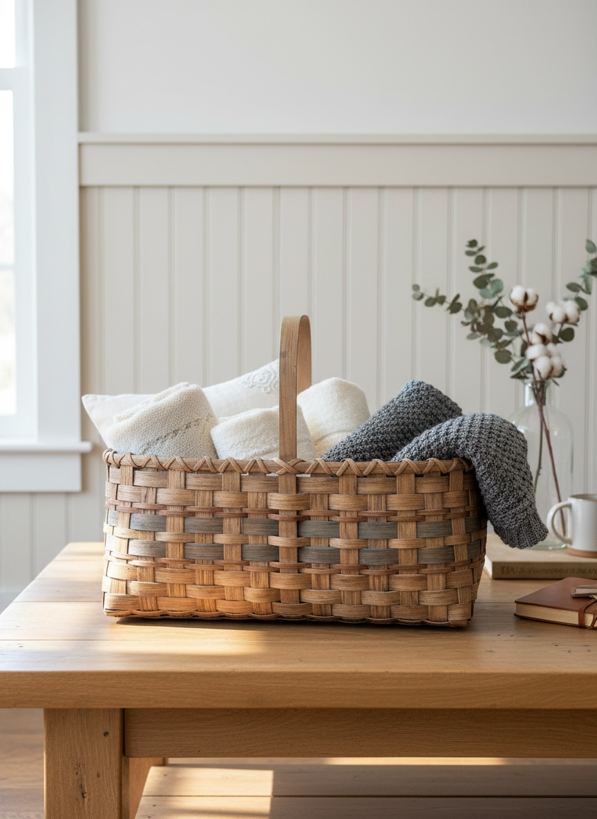 Vintage Woven Basket