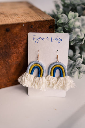 Reyne Earrings - Navy