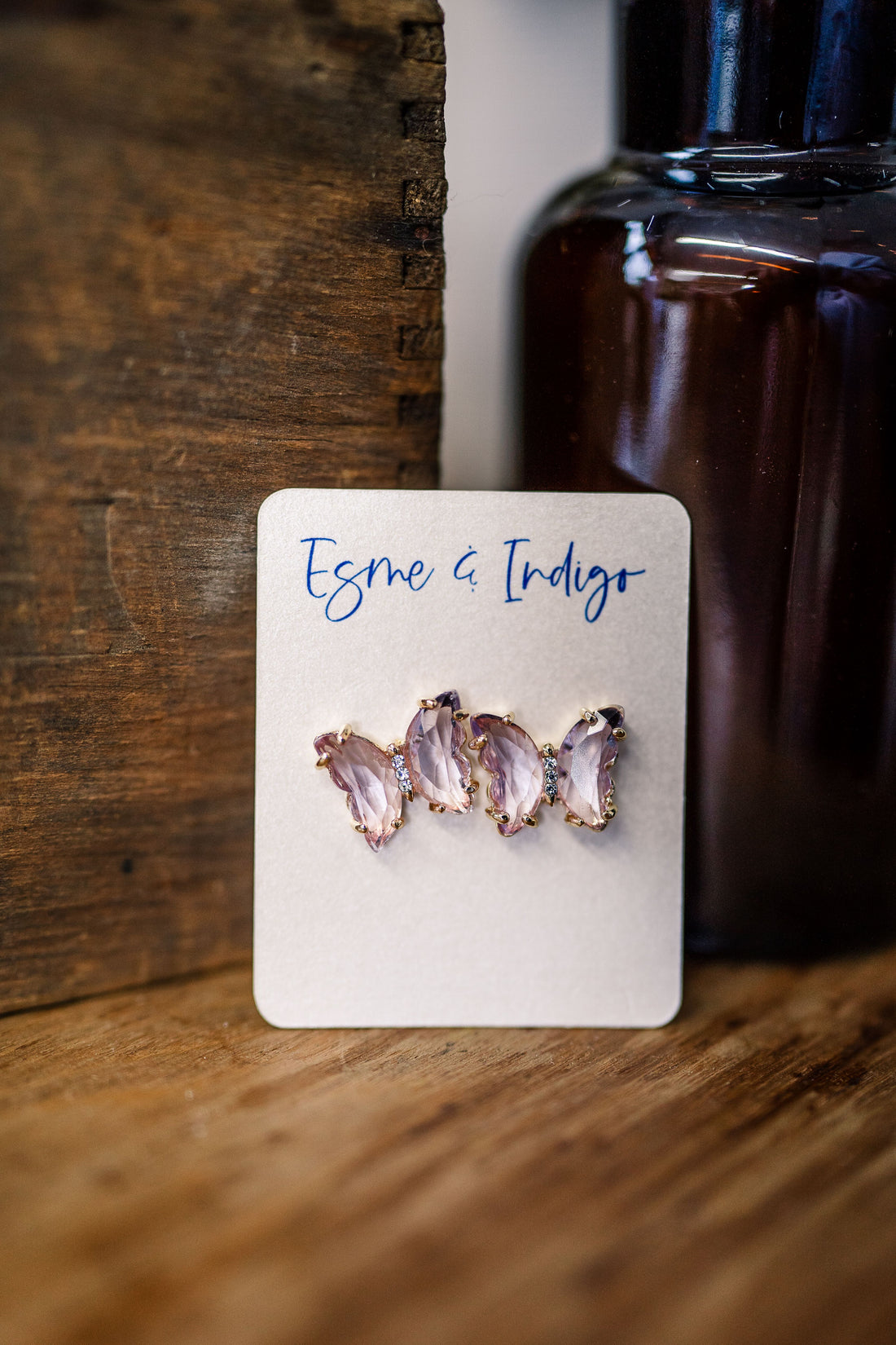 Elle Earrings - Small Purple