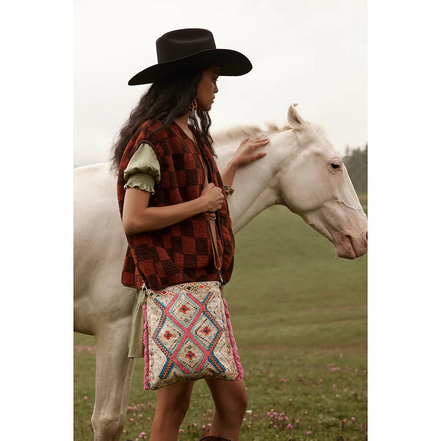 Myra Bags "Quad Desert Blooms Messenger Bag"