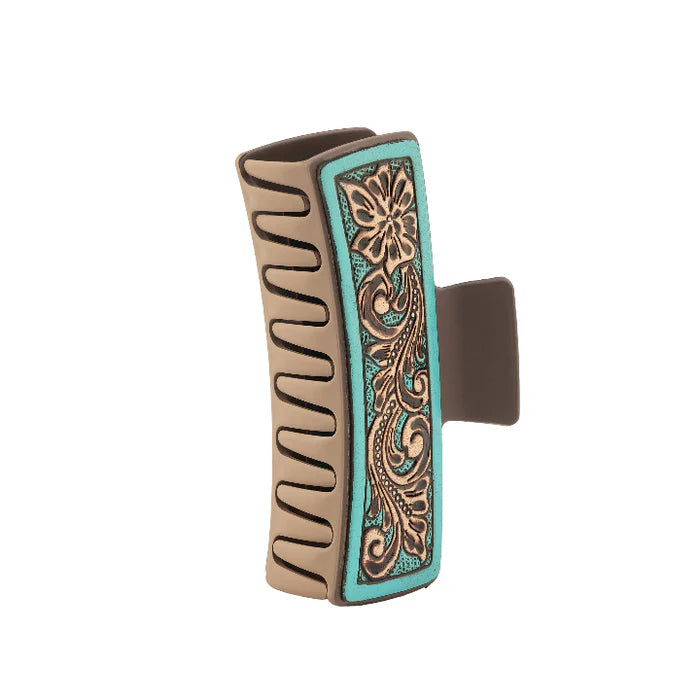 Myra "High Vista Hair Comb Clip in Turquoise"
