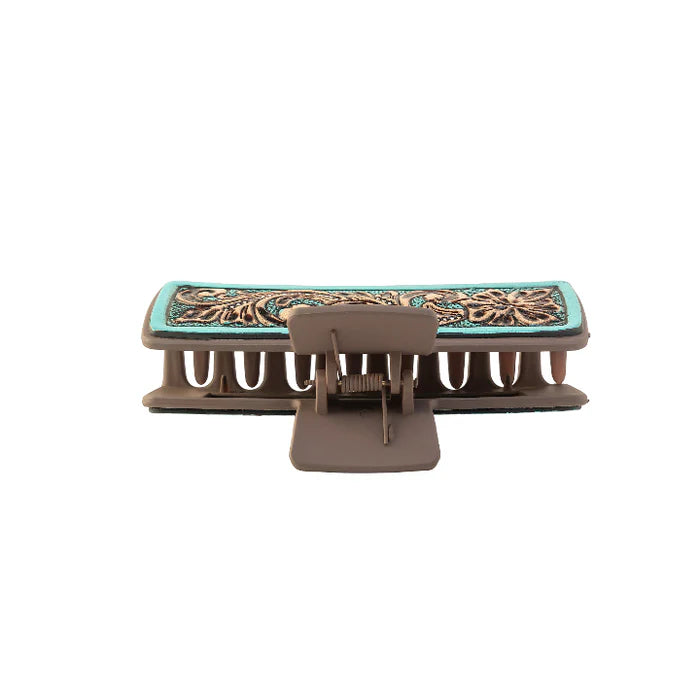 Myra "High Vista Hair Comb Clip in Turquoise"
