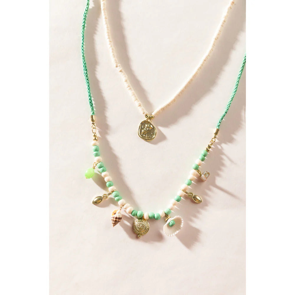Myra "My Treasures Necklace in Green"