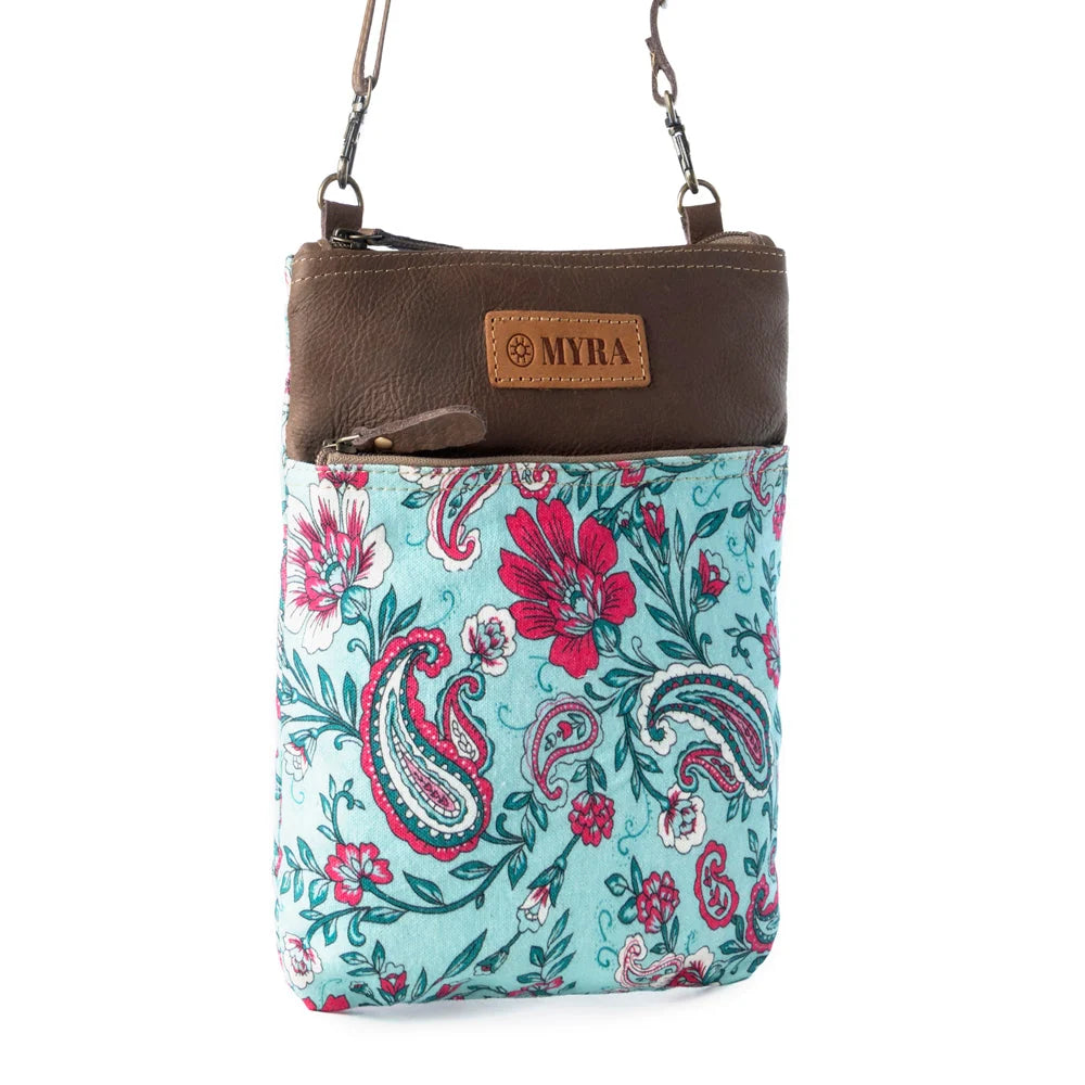 Myra Bags "Paisley Spring Floral" Crossbody Bag