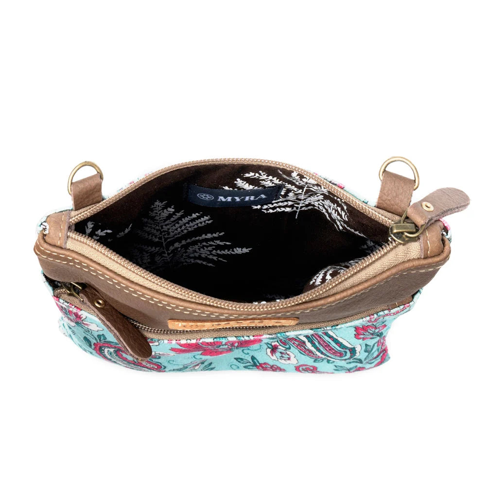 Myra Bags "Paisley Spring Floral" Crossbody Bag