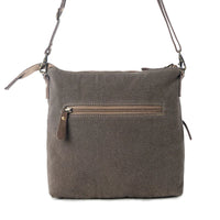 Myra Bags "Wildprint Trail Crossbody Bag" - Olive + Tile Detail