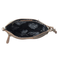 Myra Bags "Wildprint Trail Upcycled Crossbody Bag" - Sage + Floral