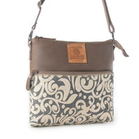 Myra Bags "Wildprint Trail Upcycled Crossbody Bag" - Ivory + Vintage