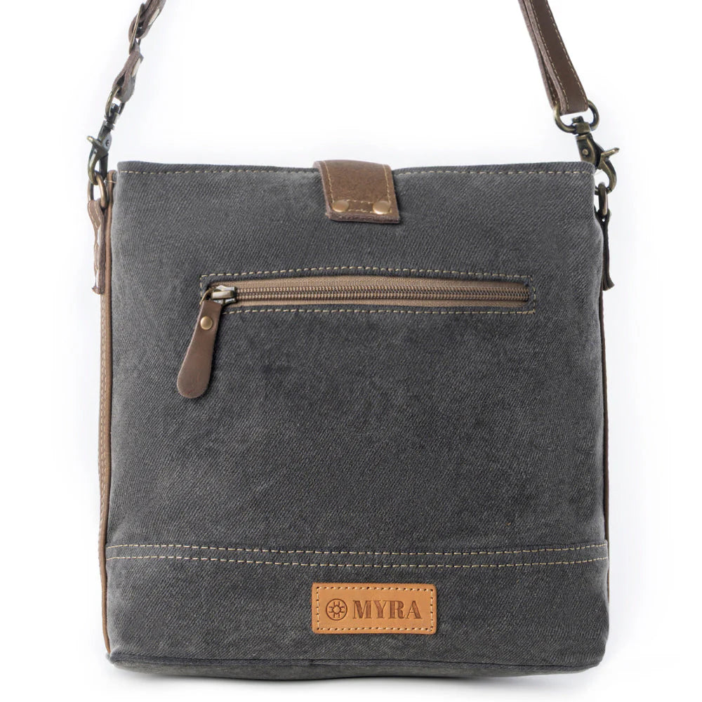 Myra Bags "Frostbloom Vintage Shoulder Bag" - Teal + Floral