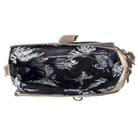 Myra Bags "Frostbloom Vintage Shoulder Bag" - Teal + Floral