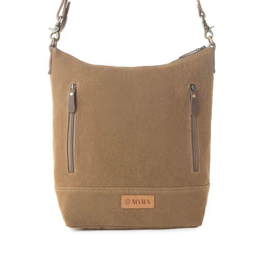 Myra Bags " Wild Paisley Upcycled Canvas Concealed Carry Bag" - Olive + Vintage