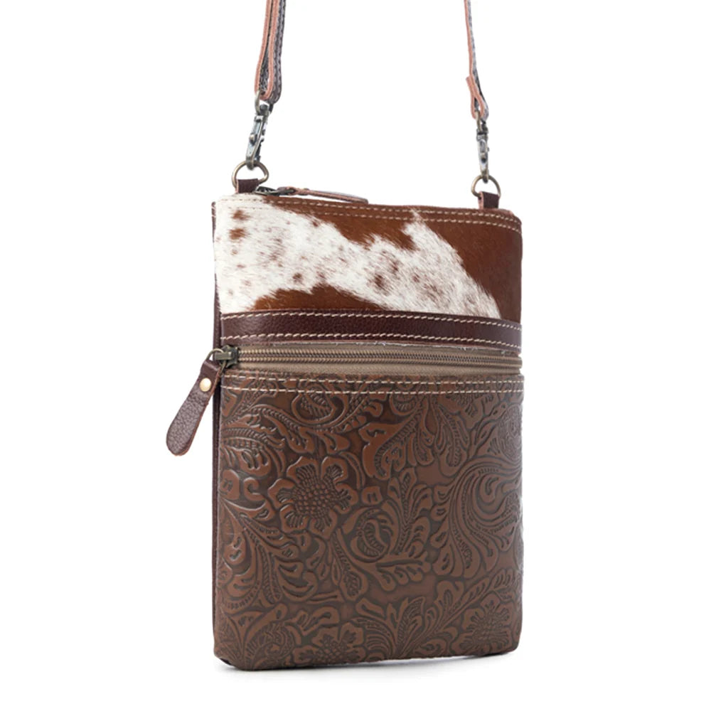 Myra Bags "Tangled Vine" Leather & Hairon Bag
