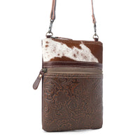 Myra Bags "Tangled Vine" Leather & Hairon Bag