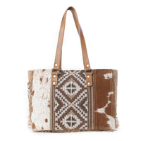 Myra Bags "Elisa Le" Hairon Leather Tote Bag