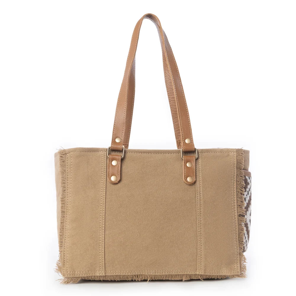 Myra Bags "Elisa Le" Hairon Leather Tote Bag