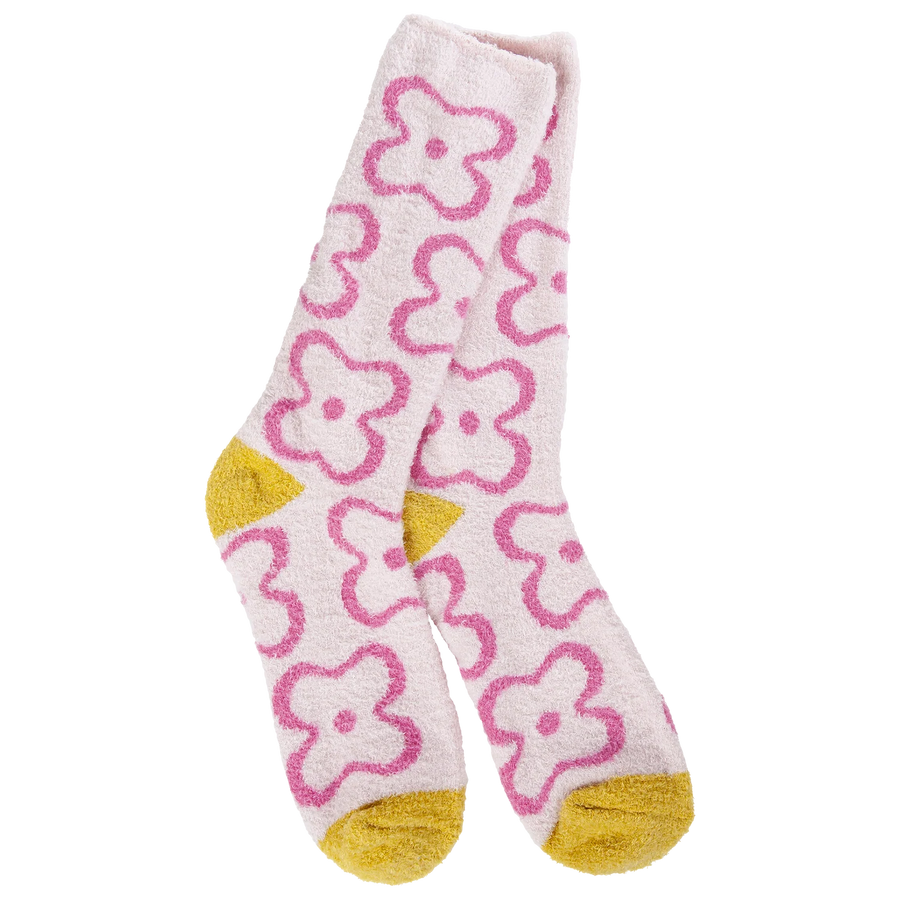 Cozy Cali Crew - Pink Flower