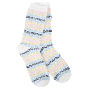 Holiday Feather Multi Stripe Crew - Wonderland