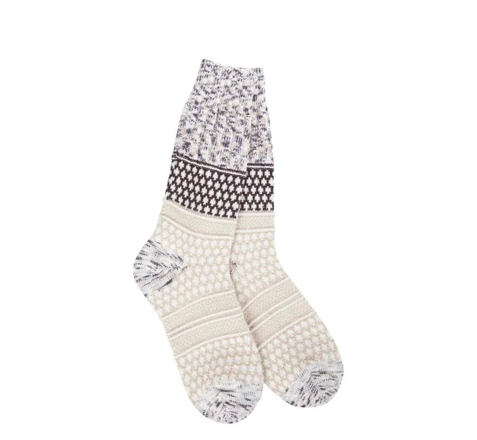 Weekend Gallery Textured Crew - Cookie Dough Multi