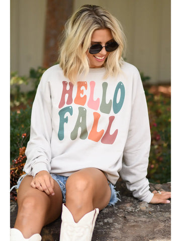 Hello Fall Retro Sweatshirt