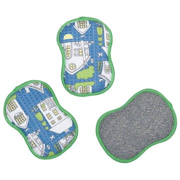 RE:usable Sponges (Set of 3) - ME Twilight Cottages: Denim