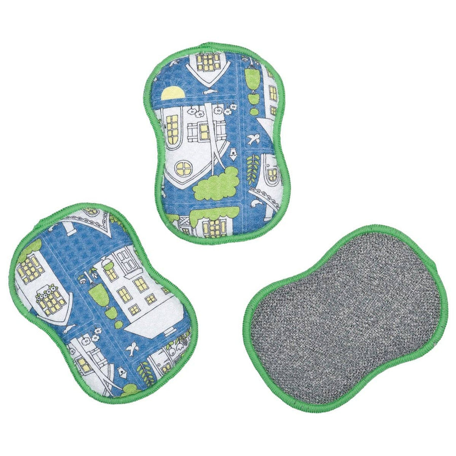 RE:usable Sponges (Set of 3) - ME Twilight Cottages: Denim