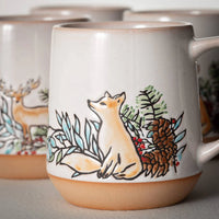 Embossed Woodland Christmas Mug