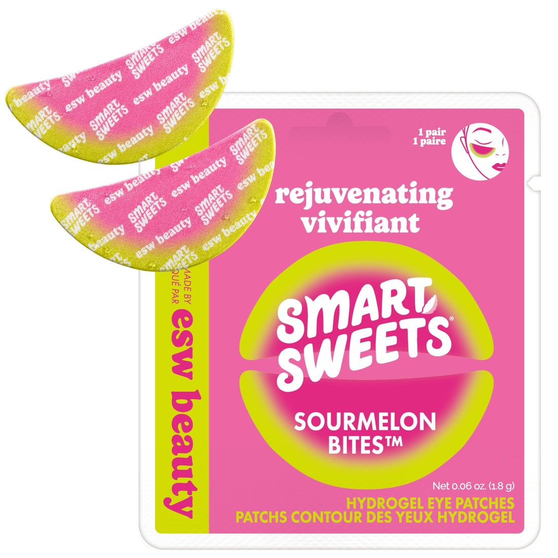 ESW x SmartSweets Rejuvenating Sourmelon Bites™ Eye Patches: 1 pc