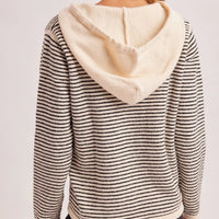 Twilight Stripe Henley Sweater