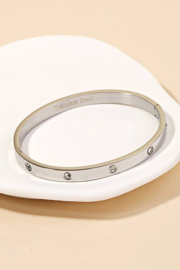 Rhinestone Bangle Bracelet